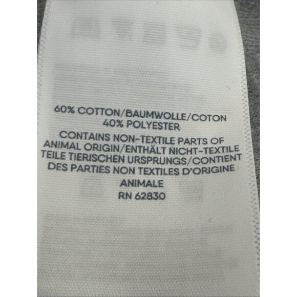 Lands' End Men's L 42/44 1/4 Zip Mock Pullover Sweatshirt Gray NWT - Picture 14 of 16